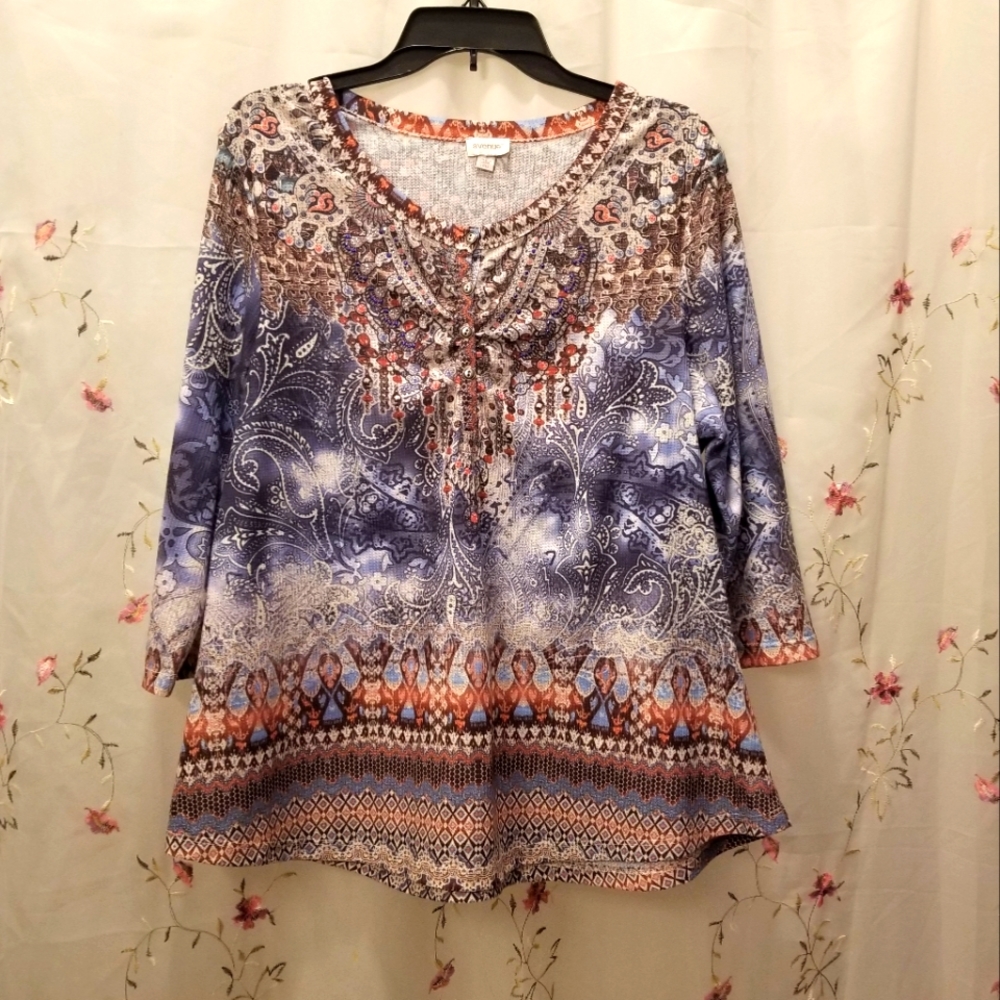 Avenue Womens Pheasant Top - Picture 1 of 4